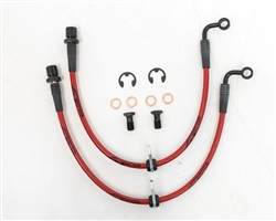 2013 2014 Scion FR-S / Subaru Rear Steel Braided Brake Lines #AP-FRS-410 by Agency Power