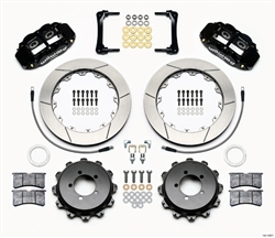 2013 Scion FR-S / Subaru Forged Narrow Superlite 4R Big Brake Rear Brake Kit (4 piston, slotted, black calipers) #140-12871 by Wilwood