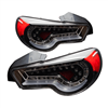 2013 2014 Scion FRS / Subaru LED Tail Lights - Black with Smoked Lens  by Winjet